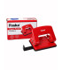 Perforator metalic de birou, 2 găuri, 16 coli, roșu, Foska PP8618